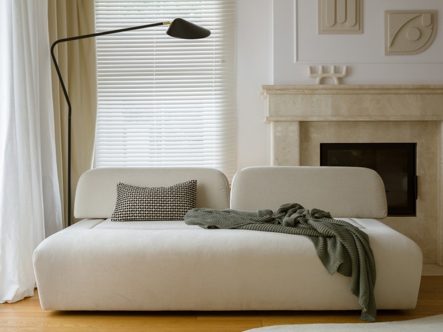 MIU MAGIC System Modułowy Sofa + 2 Oparcia Długie Tkanina Strukturalna