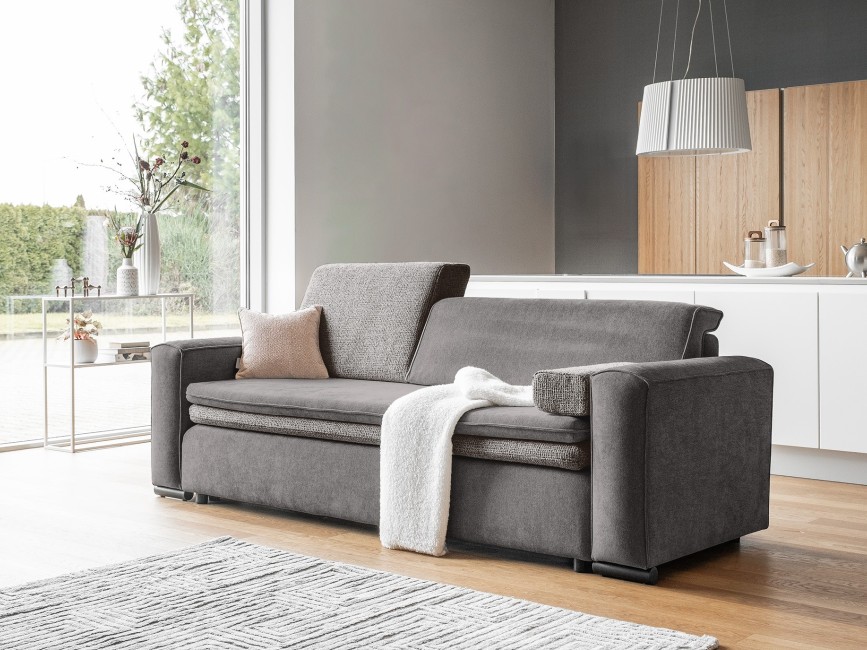 GROOVY MIU Sofa Rozkładana Tkanina Łatwoczysząca