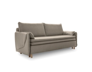 SIMON sofa rozkładana tkanina premium AV-09 Naturalny beżowy - Od Ręki