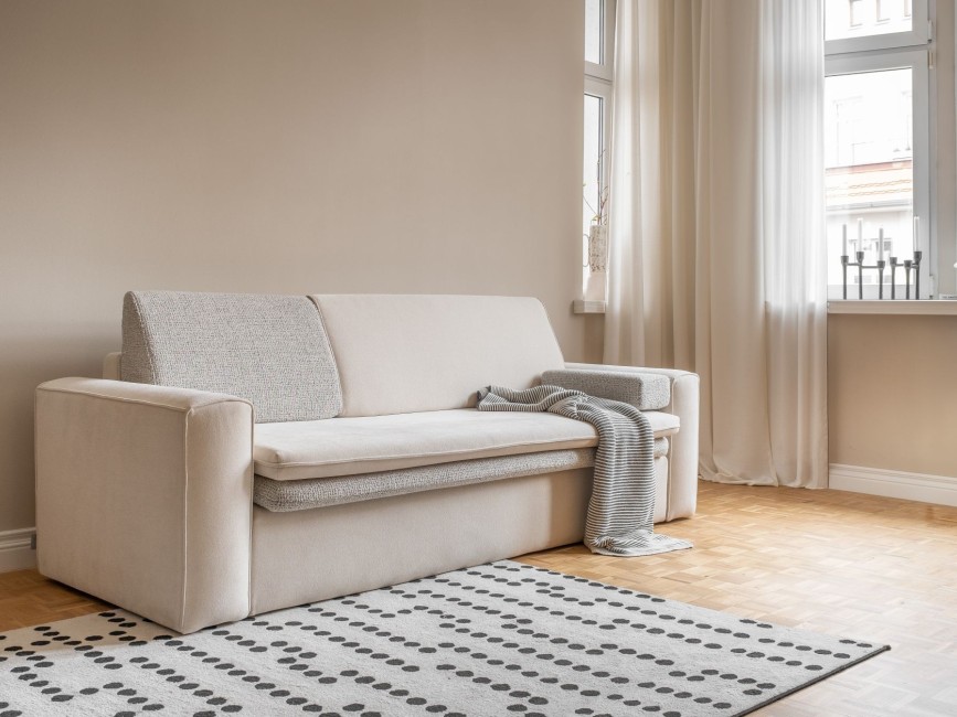 WILSON Sofa Rozkładana Tkanina Łatwoczyszcząca
