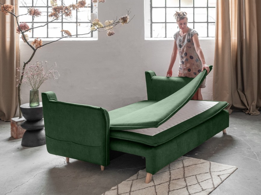 CHARMING CHARLIE SLIM Sofa Rozkładana Tkanina Łatwoczyszcząca - Od Ręki