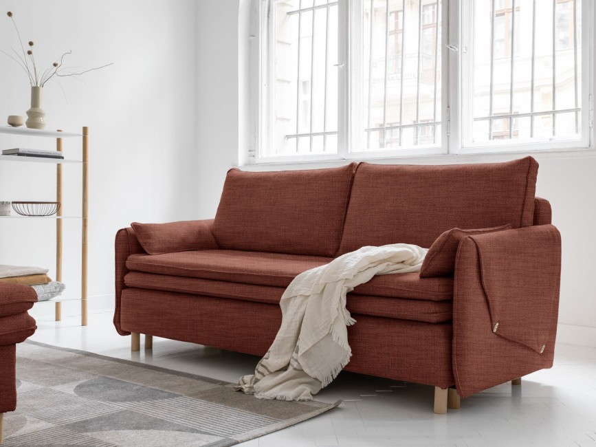 SIMON Sofa Rozkładana Tkanina Premium