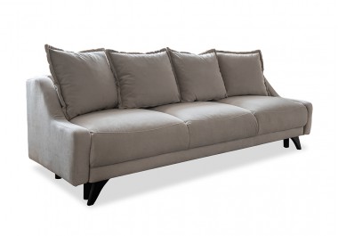 ROYAL ROSE sofa rozkładana, welur - tkanina łatwoczyszcząca
